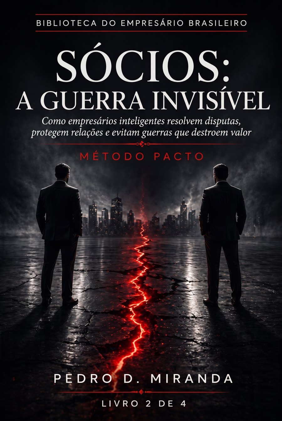Capa do livro Sócios: A Guerra Invisível, de Pedro D. Miranda