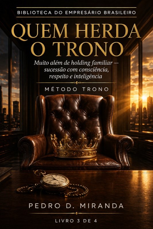 Capa do livro Quem Herda o Trono, de Pedro D. Miranda