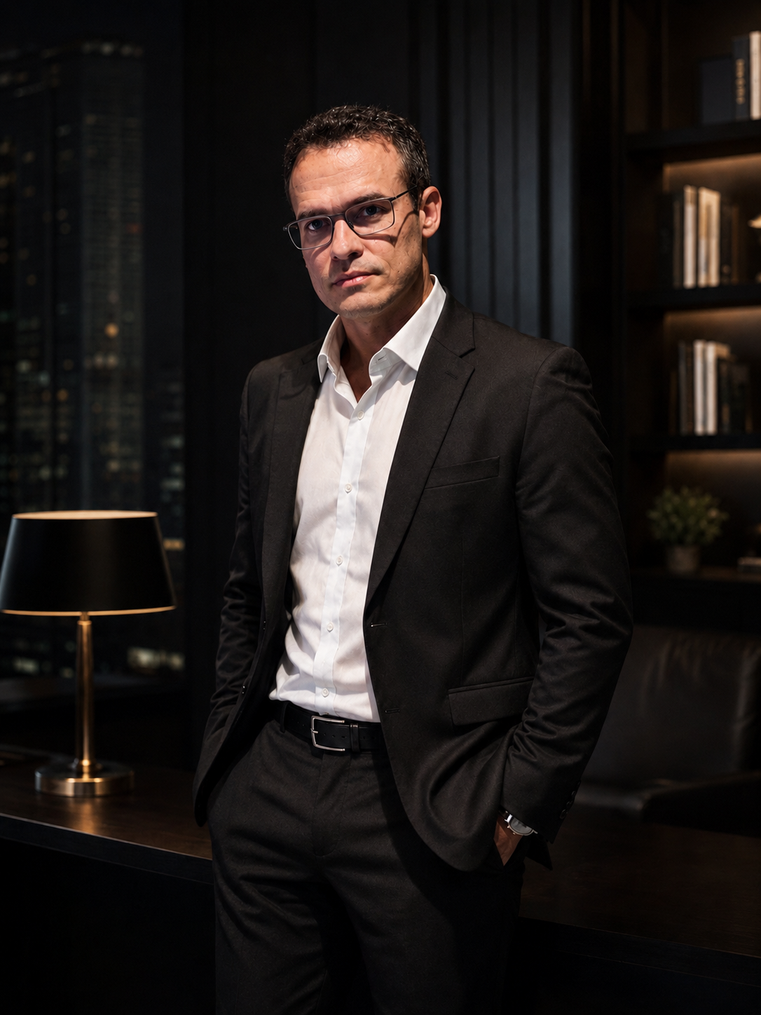 Pedro Miranda em seu escritório